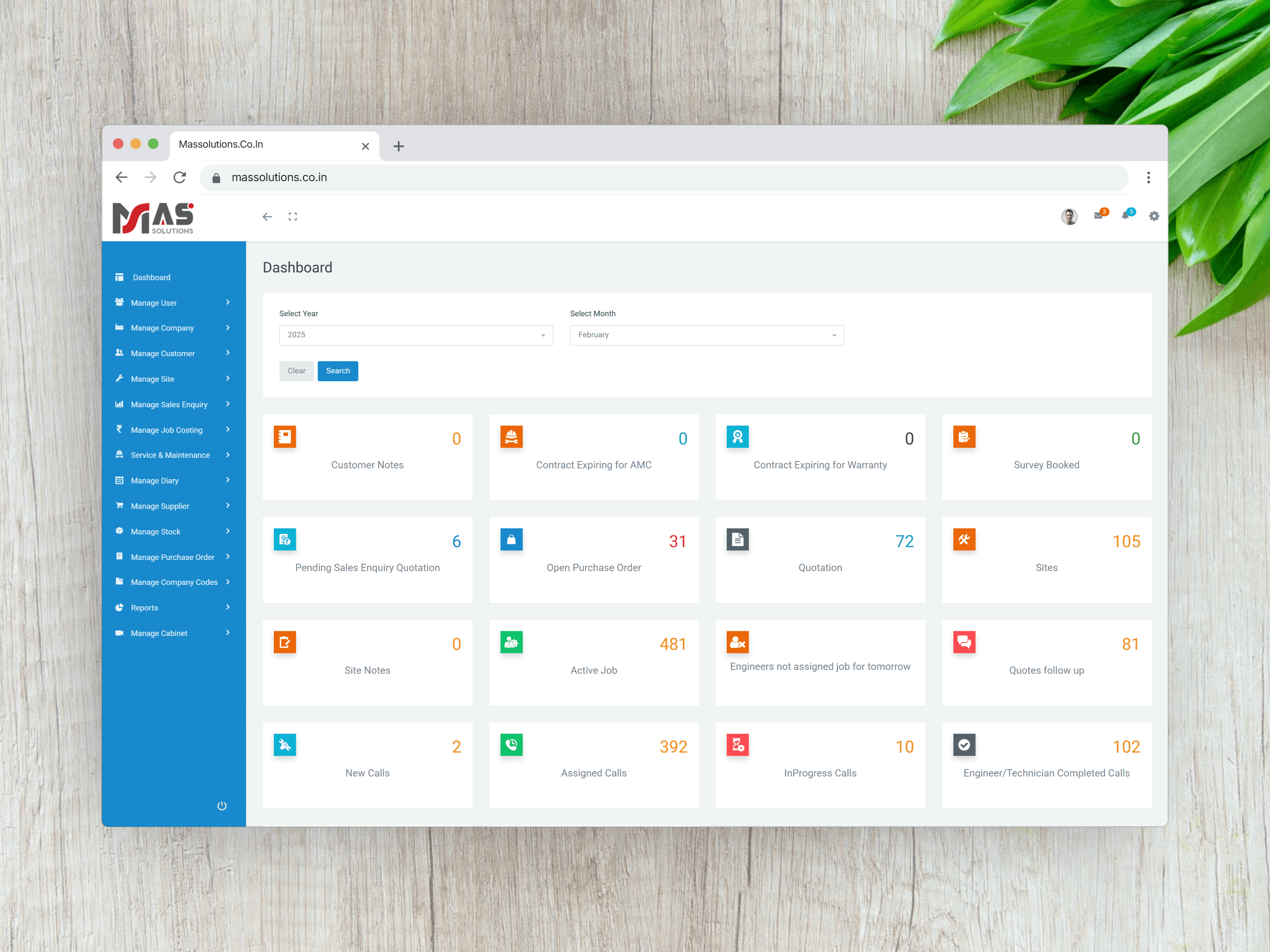 Nexus Web Dashboard
